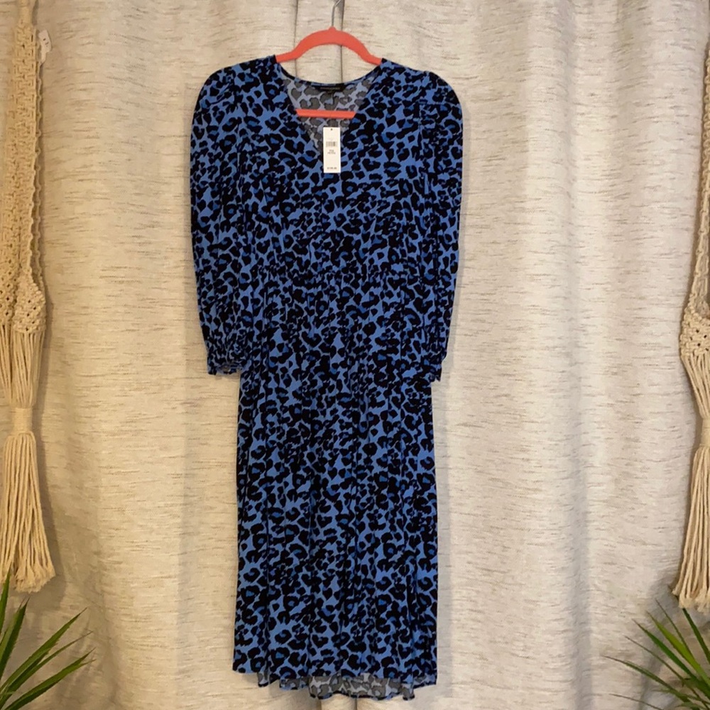Super Cute Blue Animal Print Dress